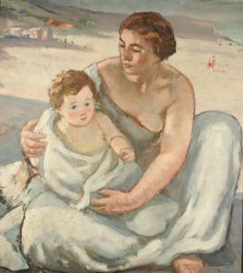 Maternità sulla spiaggia, 1927